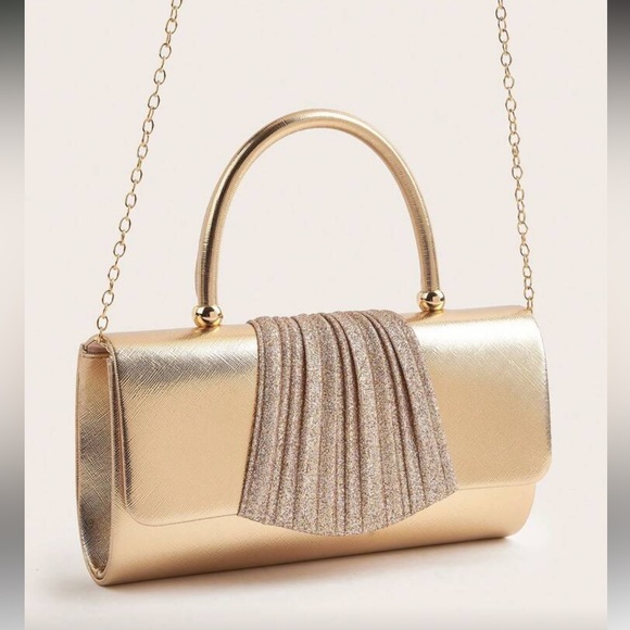 Elegant Gold Clutch Bag